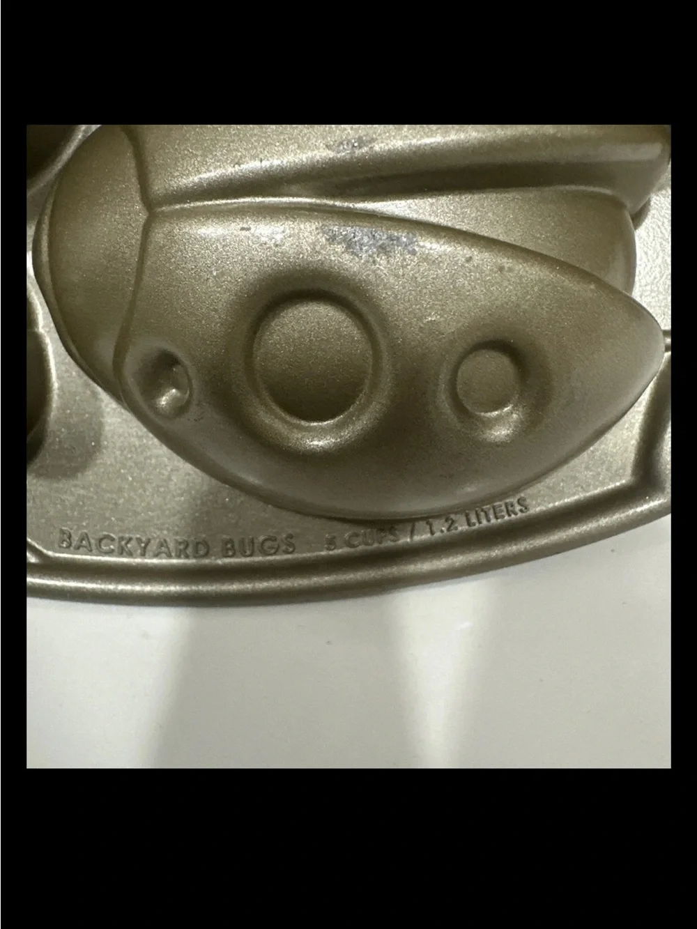 Nordic Ware Cakelet Pan Backyard Bugs 5 Cups Spring Ladybug Butterfly Dragonfly